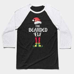 The Bearded Elf Christmas Matching Pajama Family Party Gift Baseball T-Shirt